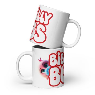 White glossy mug