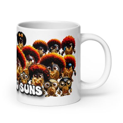 White glossy mug